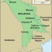 Harta regiunii Transnistria din cadrul Republicii Moldova. Sursă foto: Vice.com